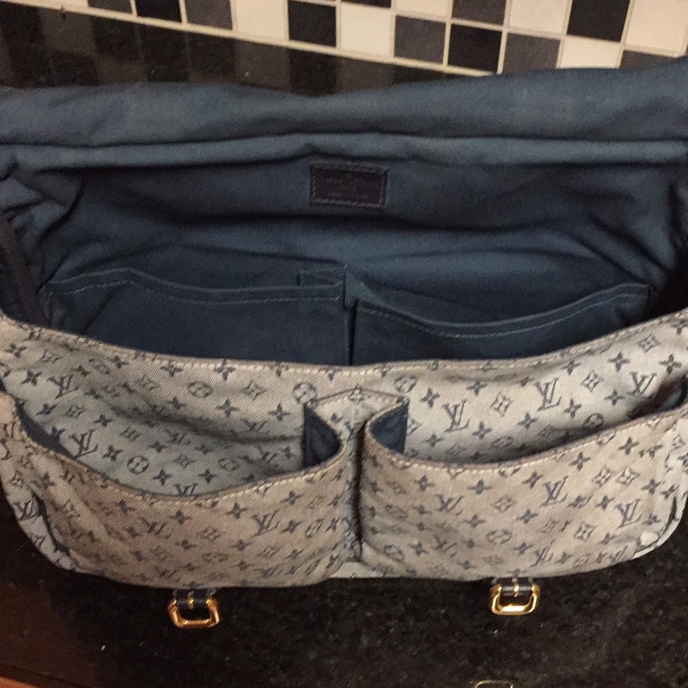 Authentic Louis Vuitton mini Lin saumur